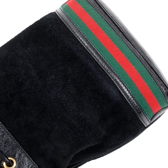 Gucci Ophidia Mini Textured Leather-Trimmed Suede Bucket Bag - Picture 4 of 4